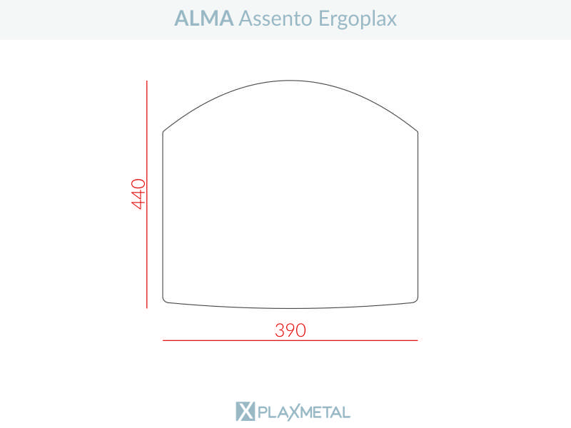Dimensões Alma para Assento Ergoplax – 07611 Alma para Assento Ergoplax